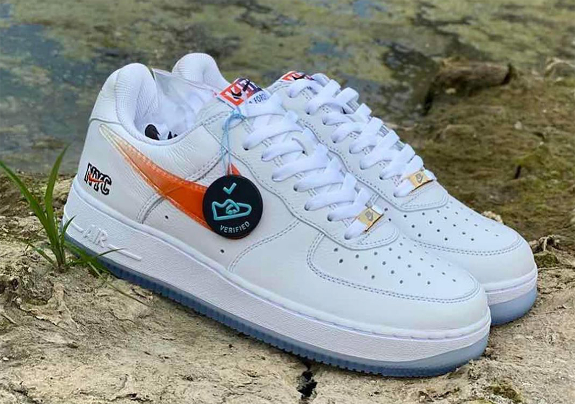 Kith Nike Air Force 1 Nyc White Orange Cz7928 100 1