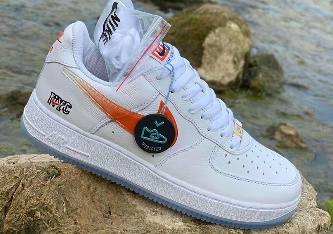 Kith Nike Air Force 1 Nyc White Orange Cz7928 100 4