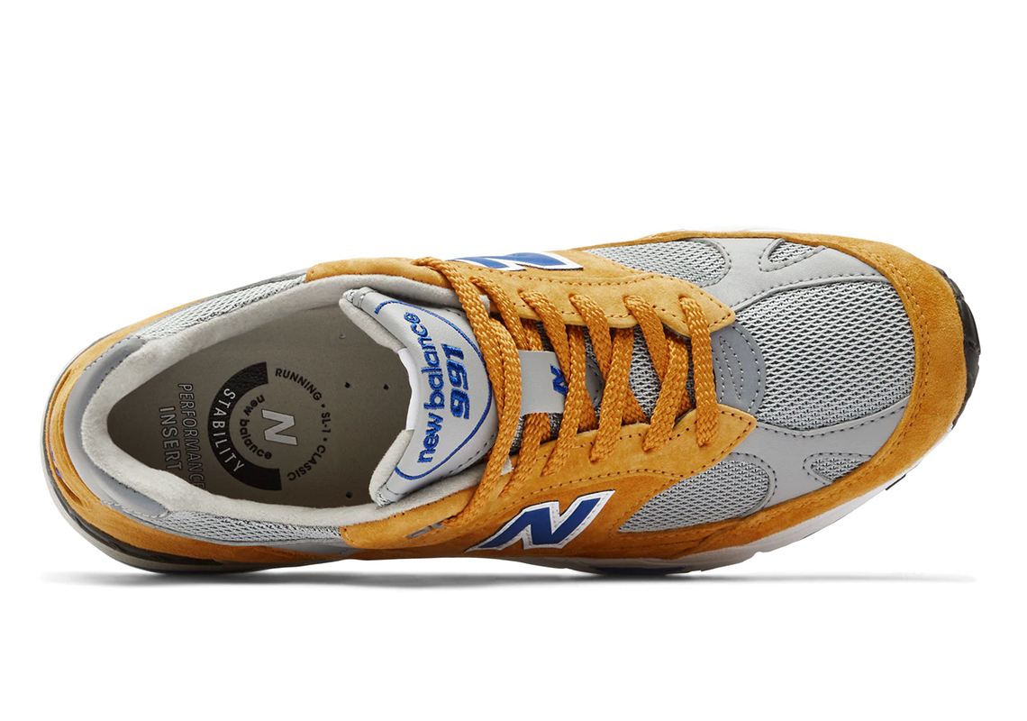 New Balance 991 Yellow Blue 3