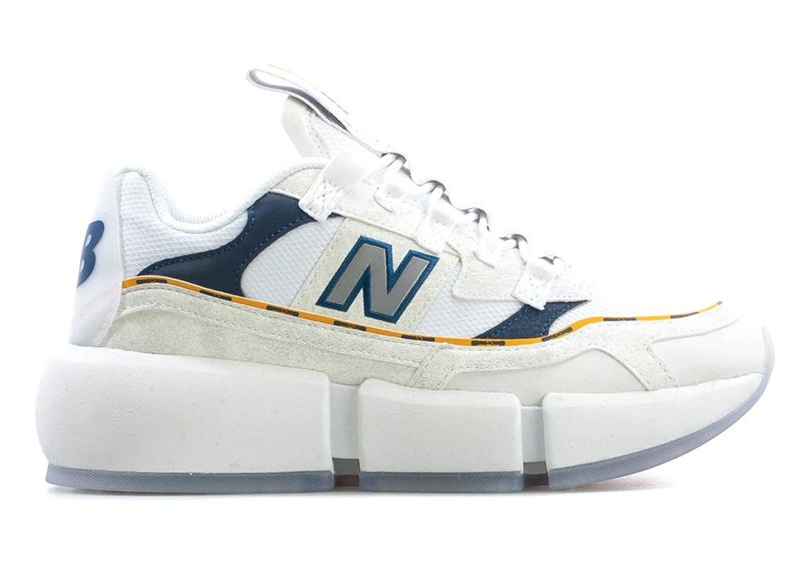 New Balance Vision Racer White Navy Yellow 0