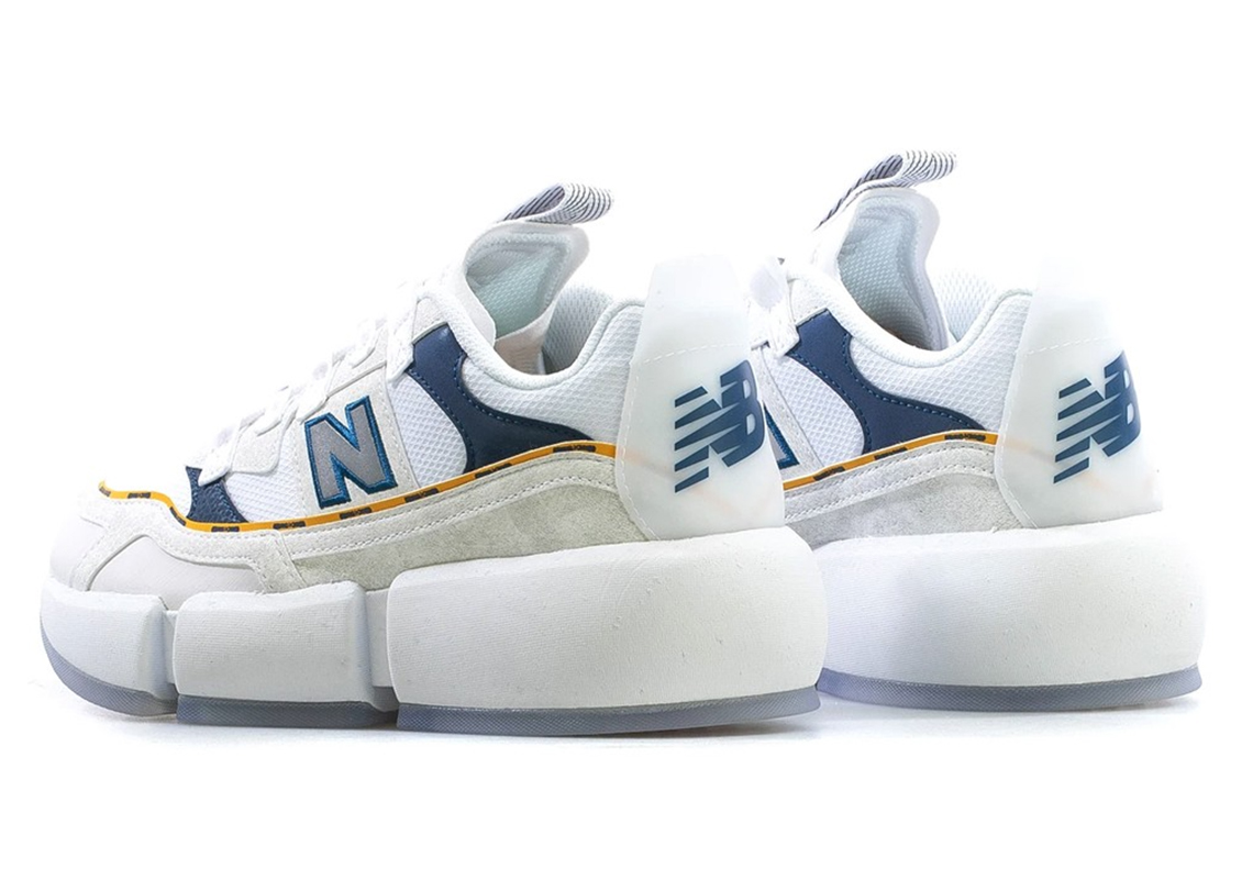 New Balance Vision Racer White Navy Yellow 4