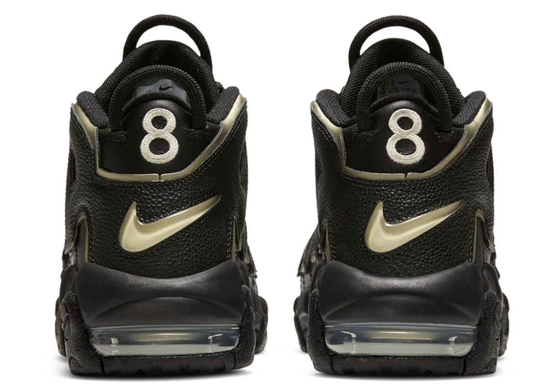 This Black And Gold Nike Air More Uptempo Honors Scottie Pippen's Olympic Jersey Number