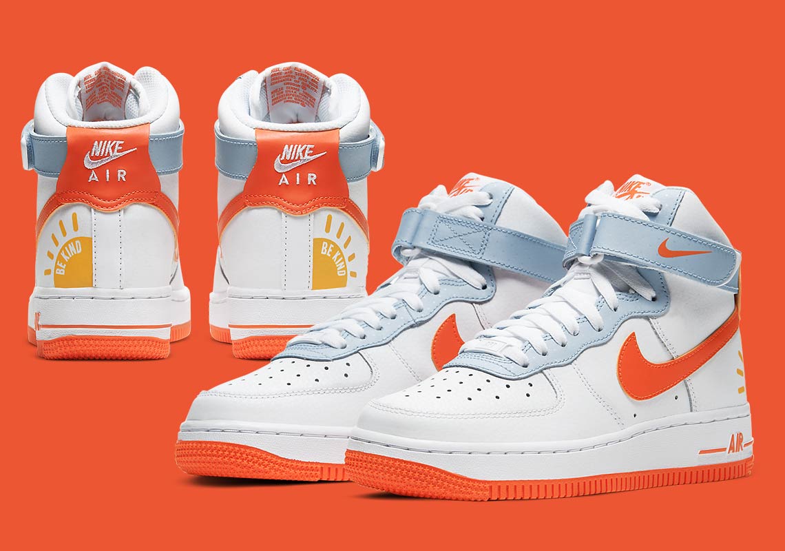 The Nike Air Force 1 High Adds A Sunny "Be Kind" Graphic