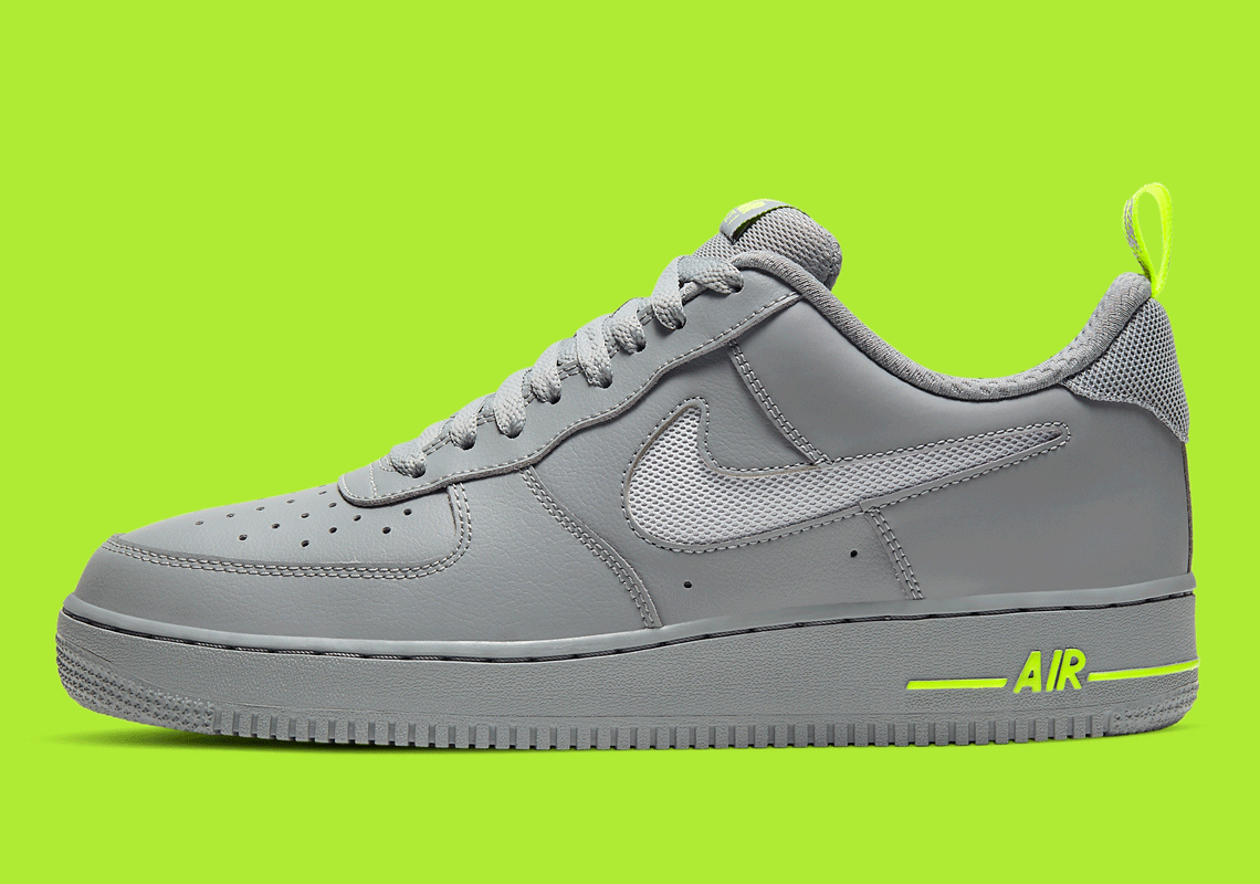 A Third Nike Air Force 1 With Cut-Out Swooshes And Heel Pull Tabs Appears