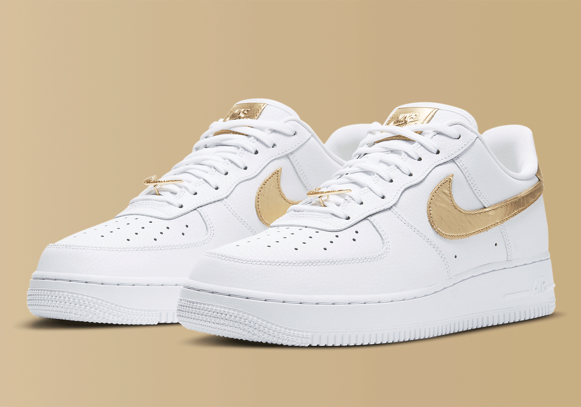 Lux Golden Trim Arrives On This Nike Air Force 1 Low