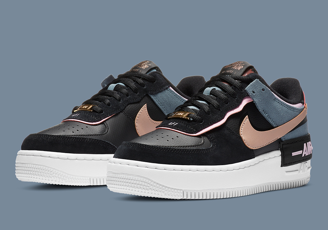 Nike Continues Odd Layering Of Colors On The Popular Air Force 1 Shadow