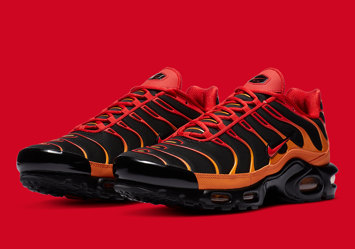 Nike Air Max Plus "Volcano" Features Lava-Hot Overlays