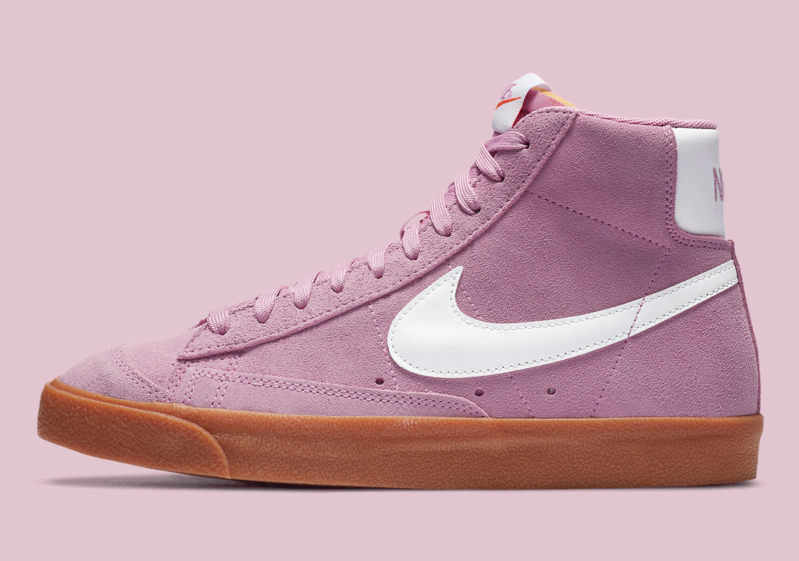 Nike Blazer Mid '77 Pairs Classic Gum With Soft Pink Suede