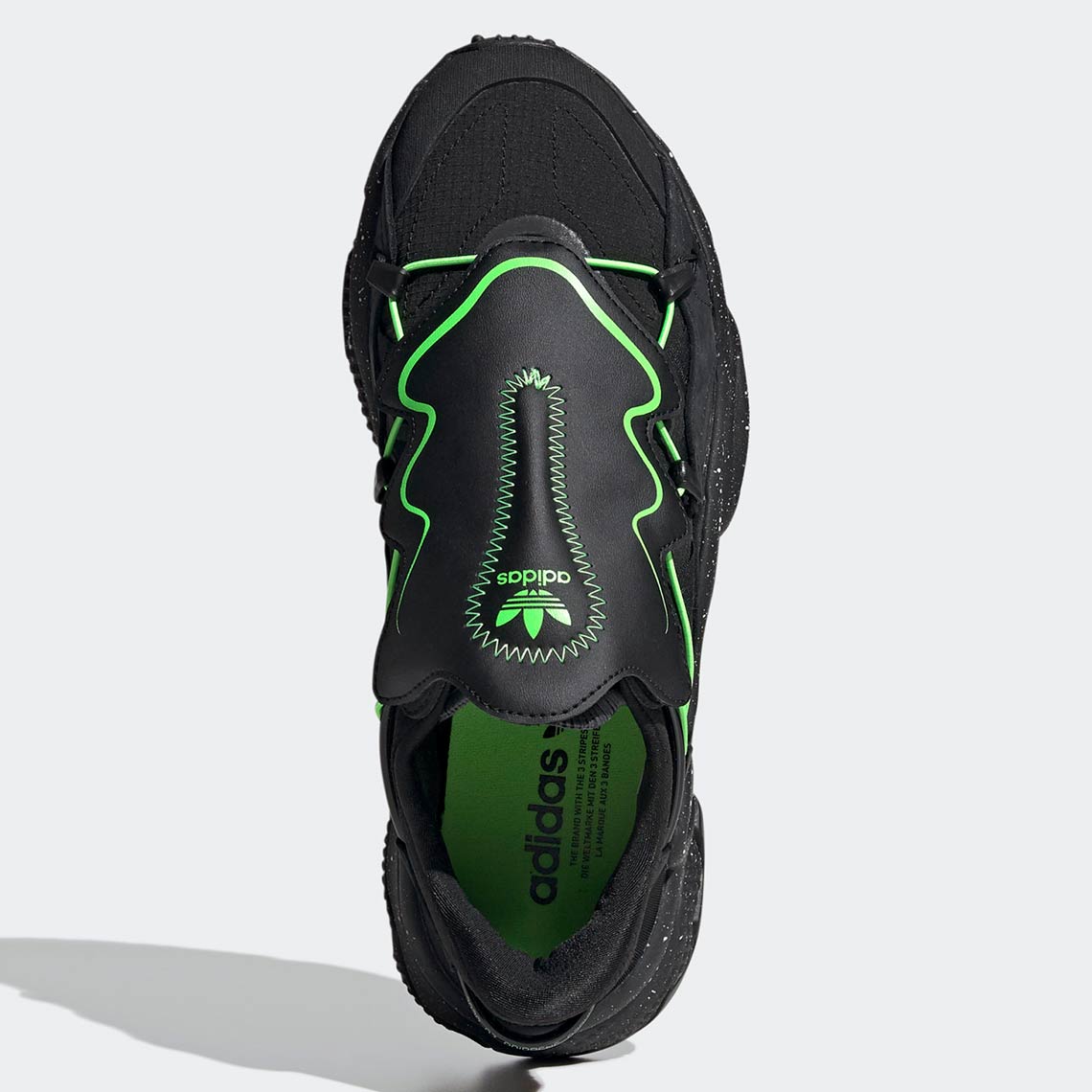 Adidas Ozweego Black Green Fz1955 2