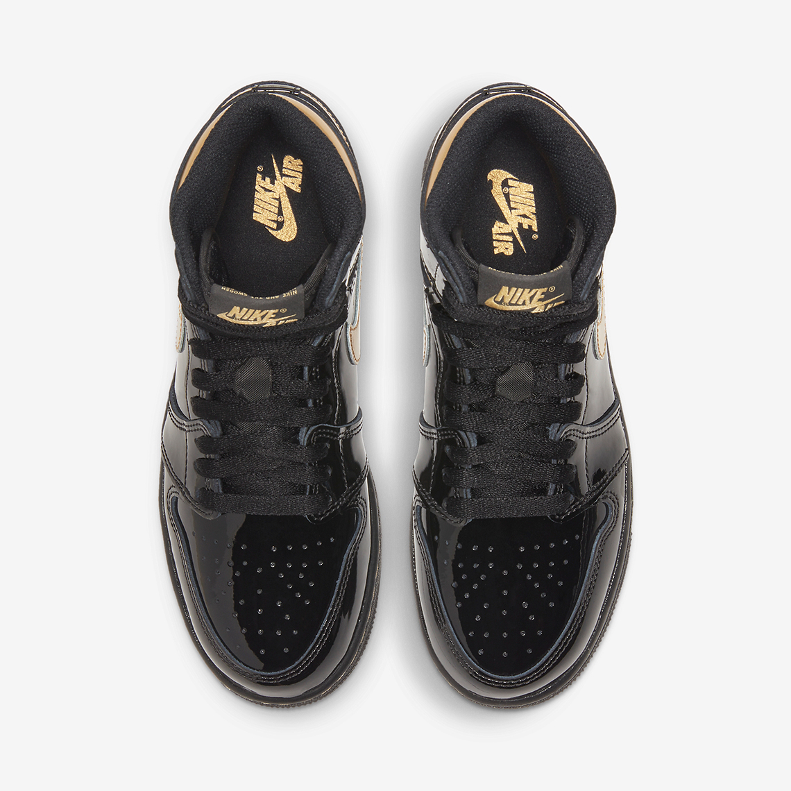 Air Jordan 1 Black Metallic Gold 575441 032 7