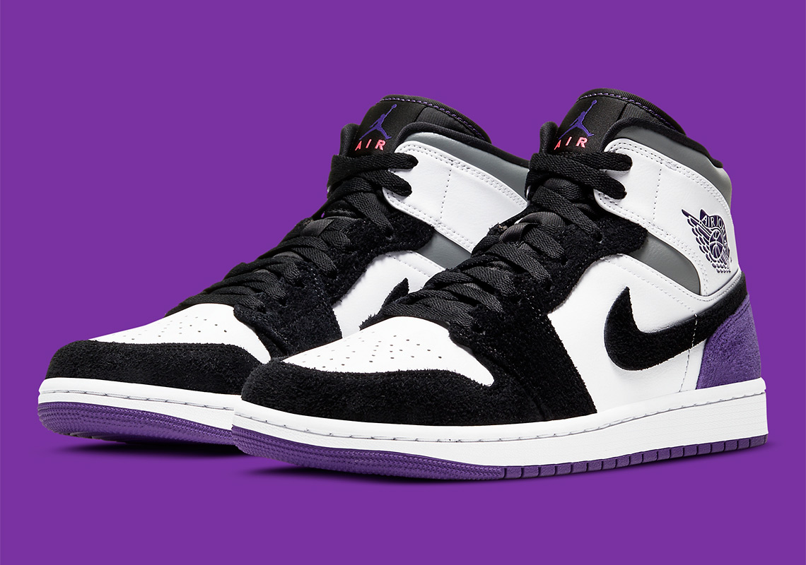 Air Jordan 1 Mid SE Appears In Court Purple