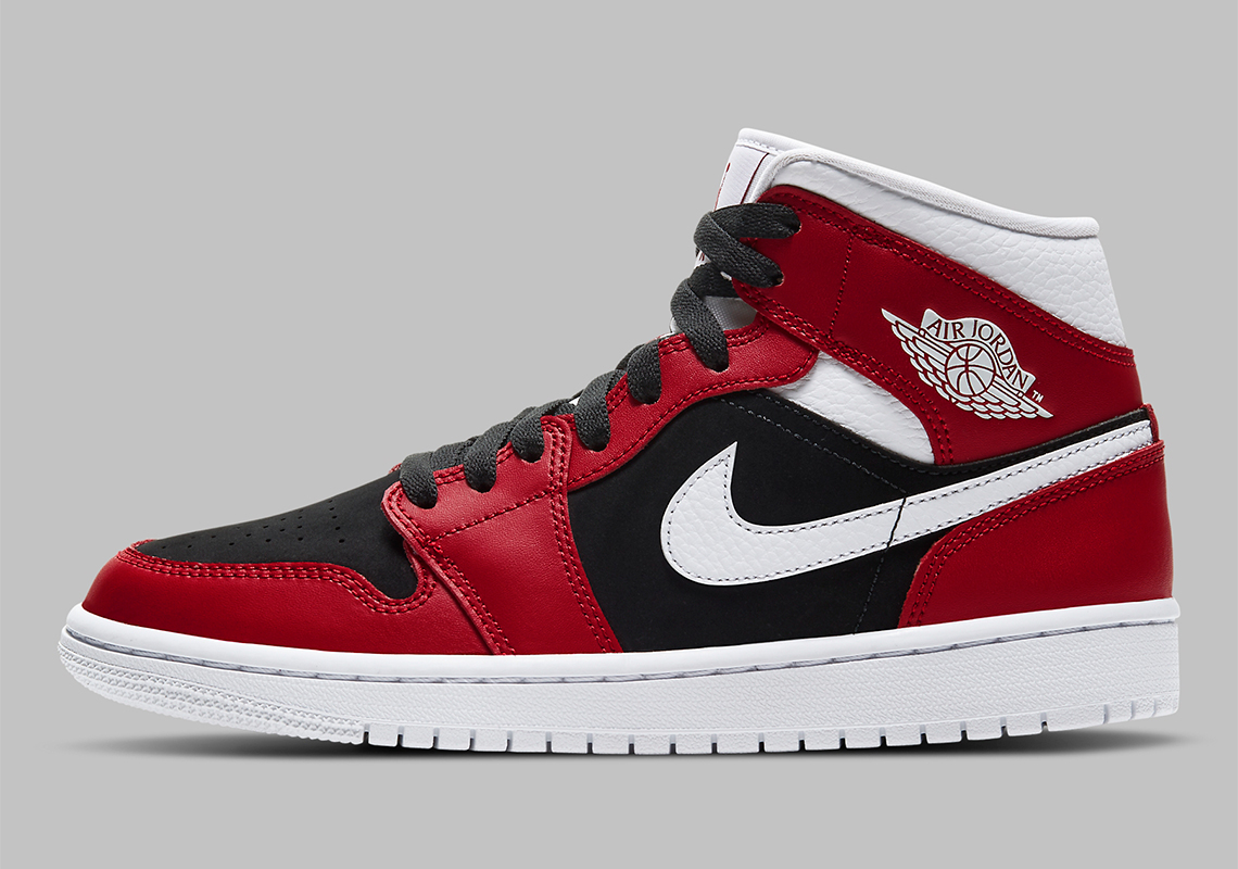 Air Jordan 1 Mid Wmns Gym Red Black White Bq6472 601 1