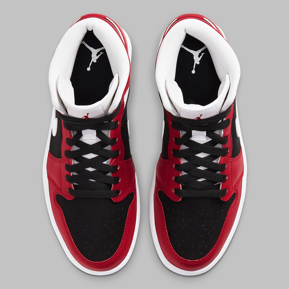 Air Jordan 1 Mid Wmns Gym Red Black White Bq6472 601 6