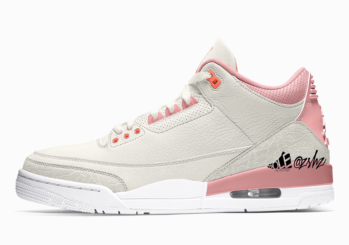 Air Jordan 3 Retro WMNS In Sail And Rust Pink Coming In 2021