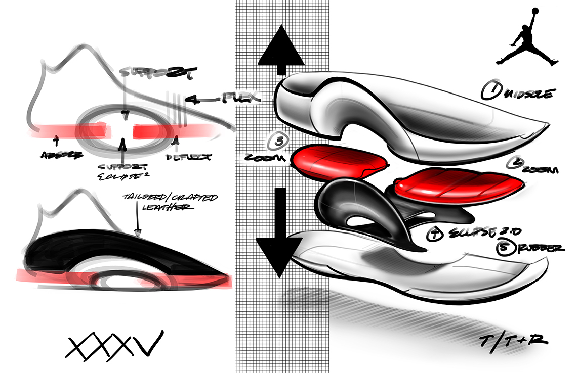 Air Jordan 35 Sketch 2