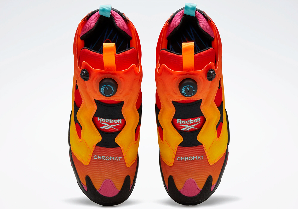 Chromat Reebok Instapump Fury Orange Fz3432 5