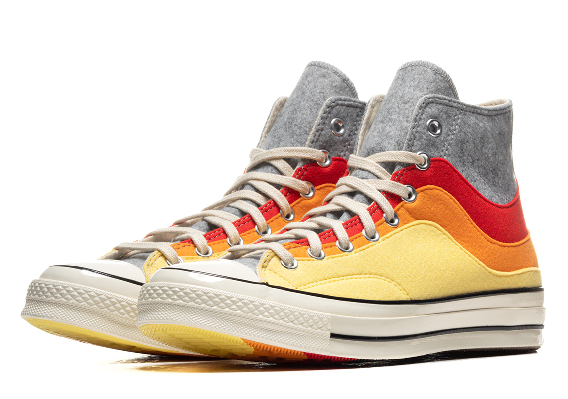 Converse Chuck 70 Hi Easter Felt Storm Front Yellow 169518c 3