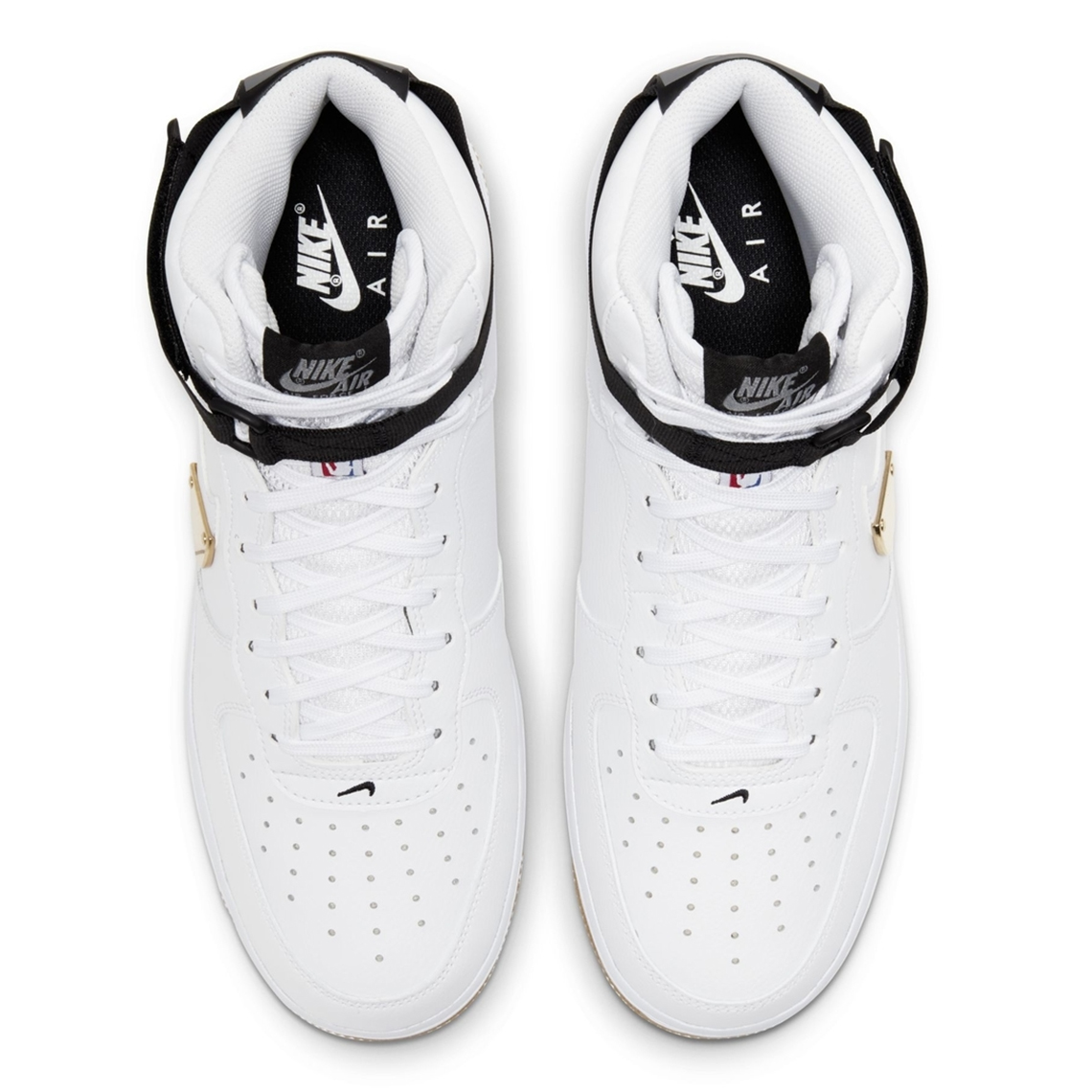 Nba Nike Air Force 1 High White Gum 3