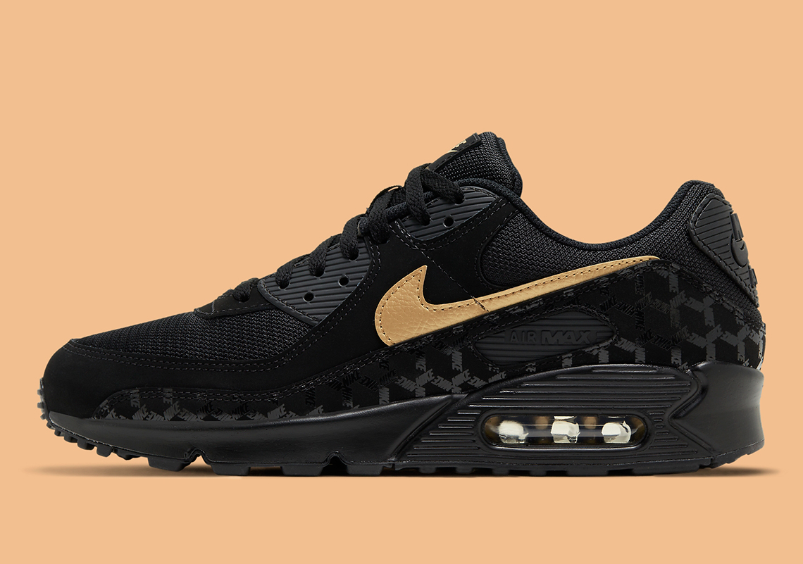 Nike Air Max 90 Black Gold Dc4119 001 2