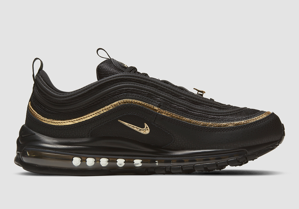 Nike Air Max 97 Black Metallic Gold Dc2190 001 4