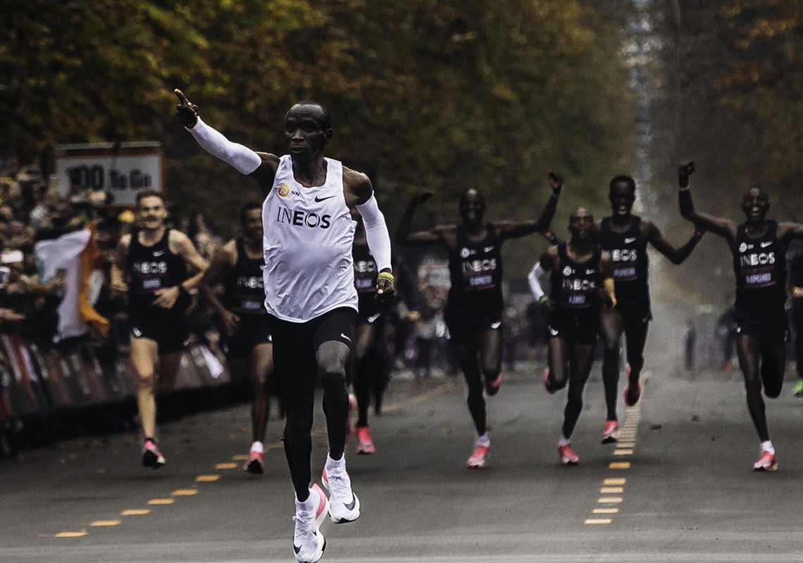 The Nike Zoom Alphafly NEXT% Worn By Eliud Kipchoge During His Sub 2 Hour Marathon Is Releasing