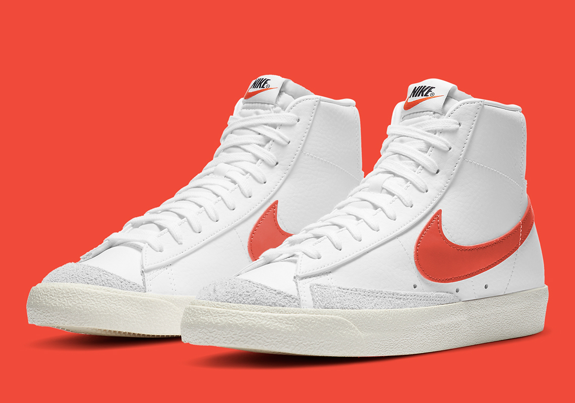 Nike Adds Crimson Swooshes To The Blazer Mid '77