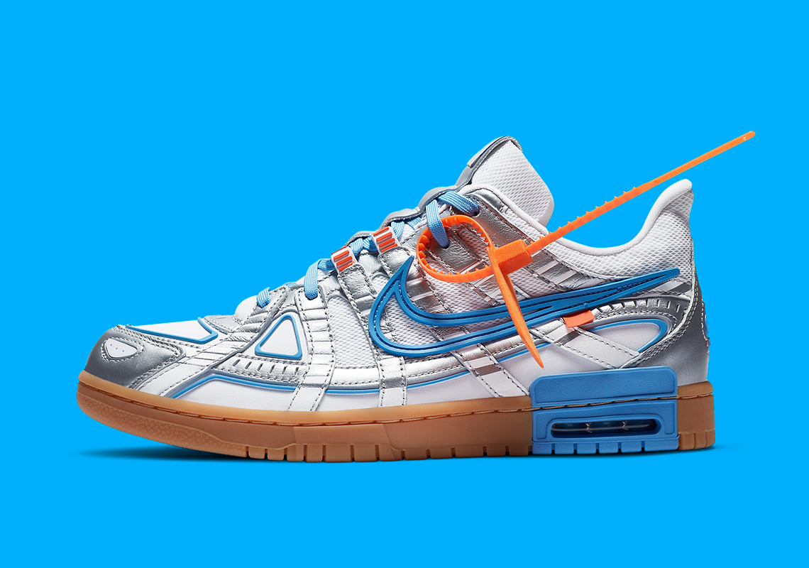 Off White Nike Rubber Dunk Silver Blue Cu6015 100 4