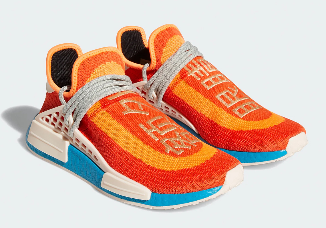 Pharrell Adidas Nmd Hu Bold Orange H67401 2