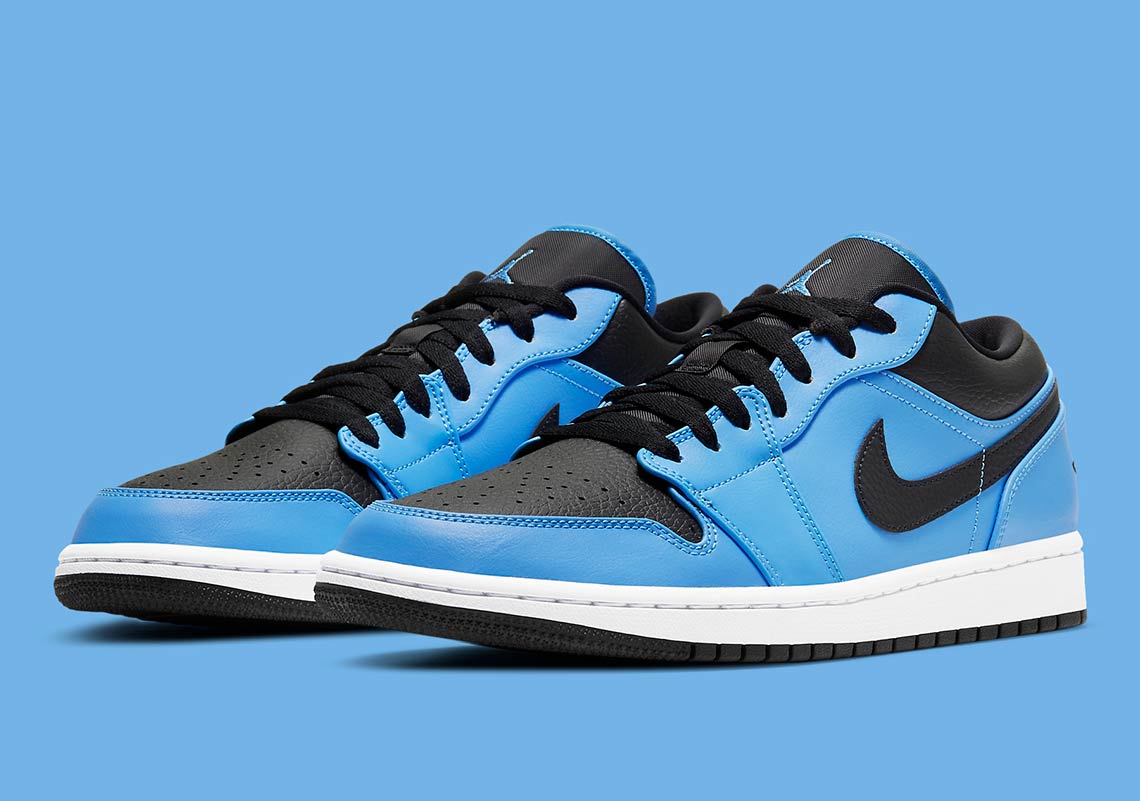 The Air Jordan 1 Low Surfaces In A Bold University Blue Colorway