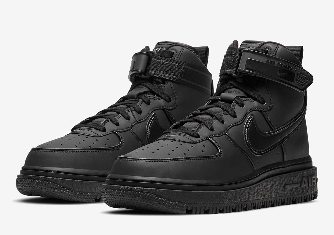 Nike Grounds Their Air Force 1 High Winter Boot In A Triple Black Colorway