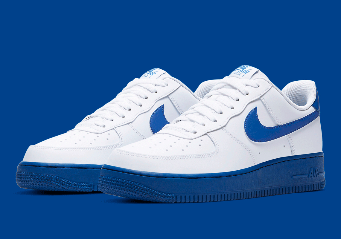 Nike's Solid-Colored Air Force 1 Soles Continue With Varsity Royal