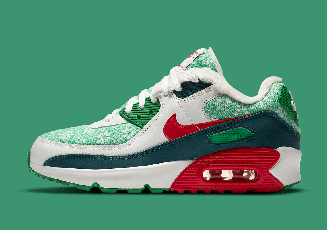 Nike Air Max 90 Gs Christmas Dc1621 100 1