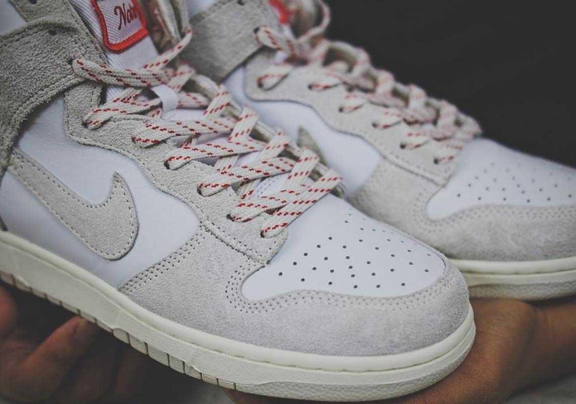 Notre Nike Dunk High White Photos 4