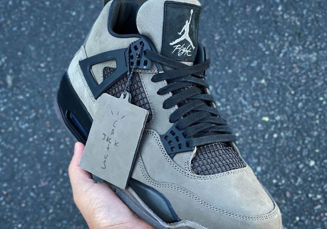 A Closer Look At Travis Scott's Unreleased Air Jordan 4 Sample Surfaces