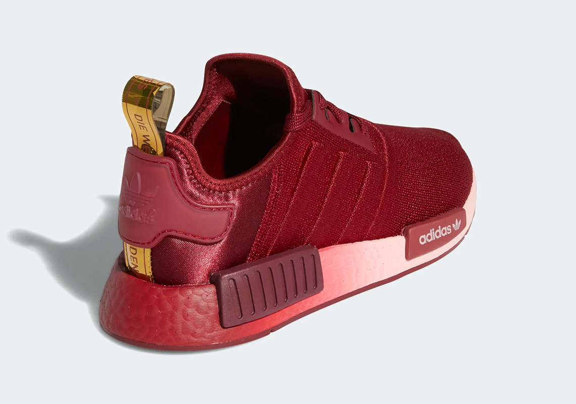 Adidas Nmd R1 Glow Pink Collegiate Burgundy Maroon Fz4631 6