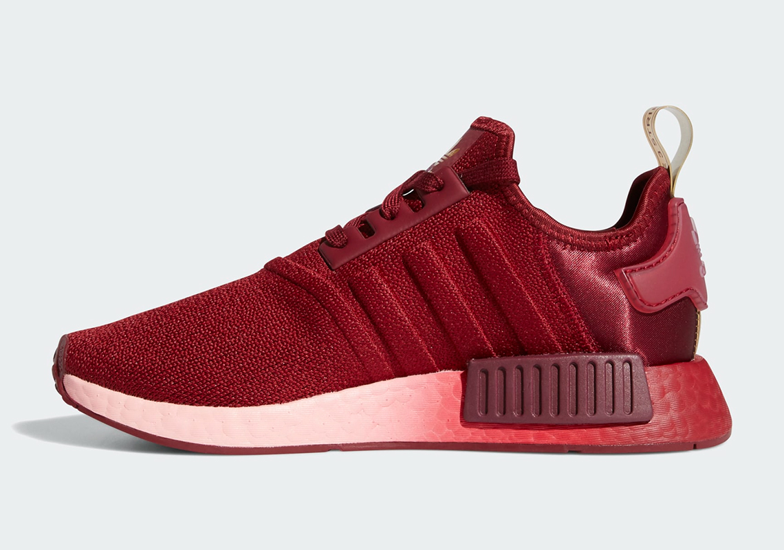 Adidas Nmd R1 Glow Pink Collegiate Burgundy Maroon Fz4631 7