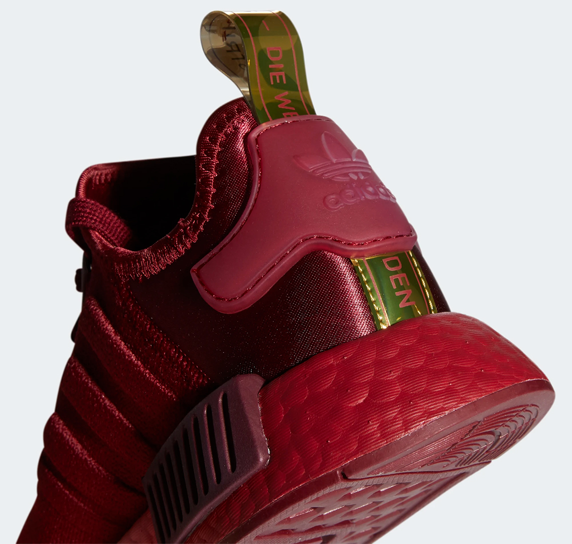 Adidas Nmd R1 Glow Pink Collegiate Burgundy Maroon Fz4631 9