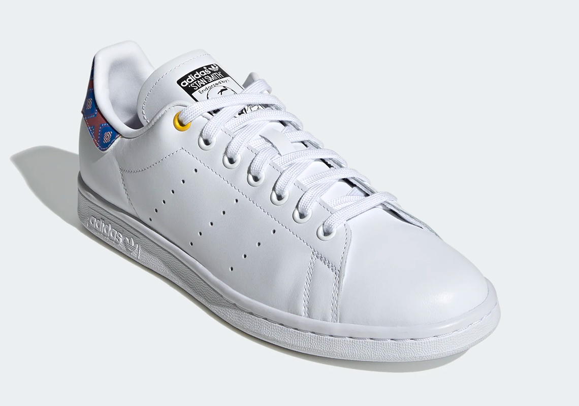 Adidas Stan Smith Cloud White Core Black Yellow Fw3273 7