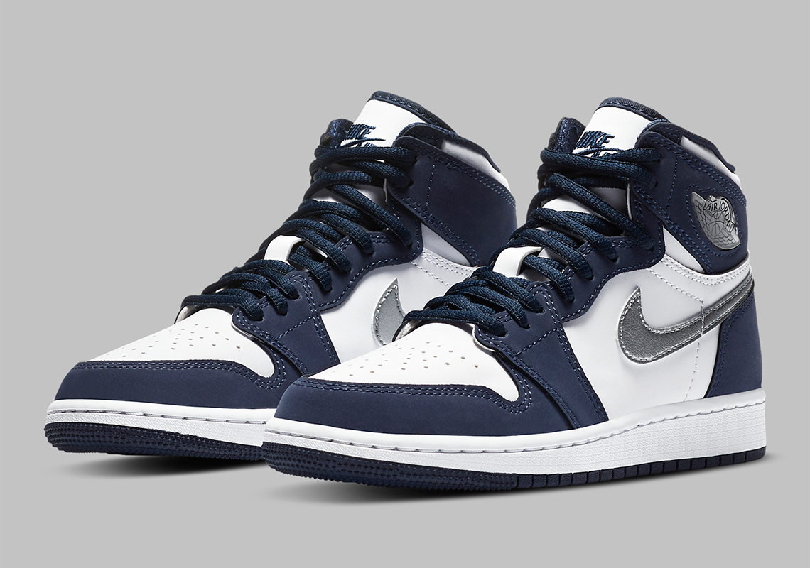 Air Jordan 1 Retro High OG CO.JP “Midnight Navy” Releasing In Kids Sizes