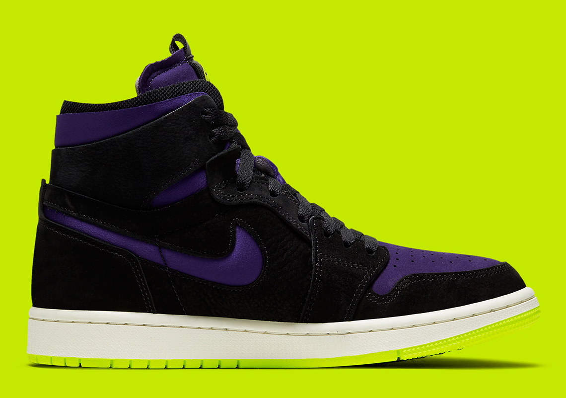 Air Jordan 1 Zoom Black Court Purple Lemon Venom Ct0979 001 4