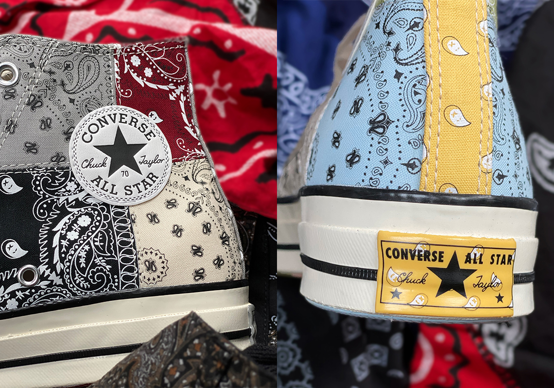 Offspring Adds Bandana Paisley Blocking To The Converse Chuck 70