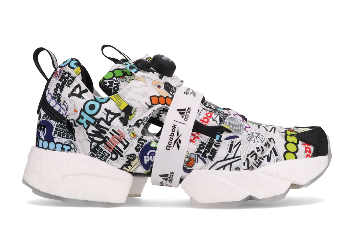 The Reebok Instapump Fury BOOST "Sticker City" Bombs The Upper In Logos