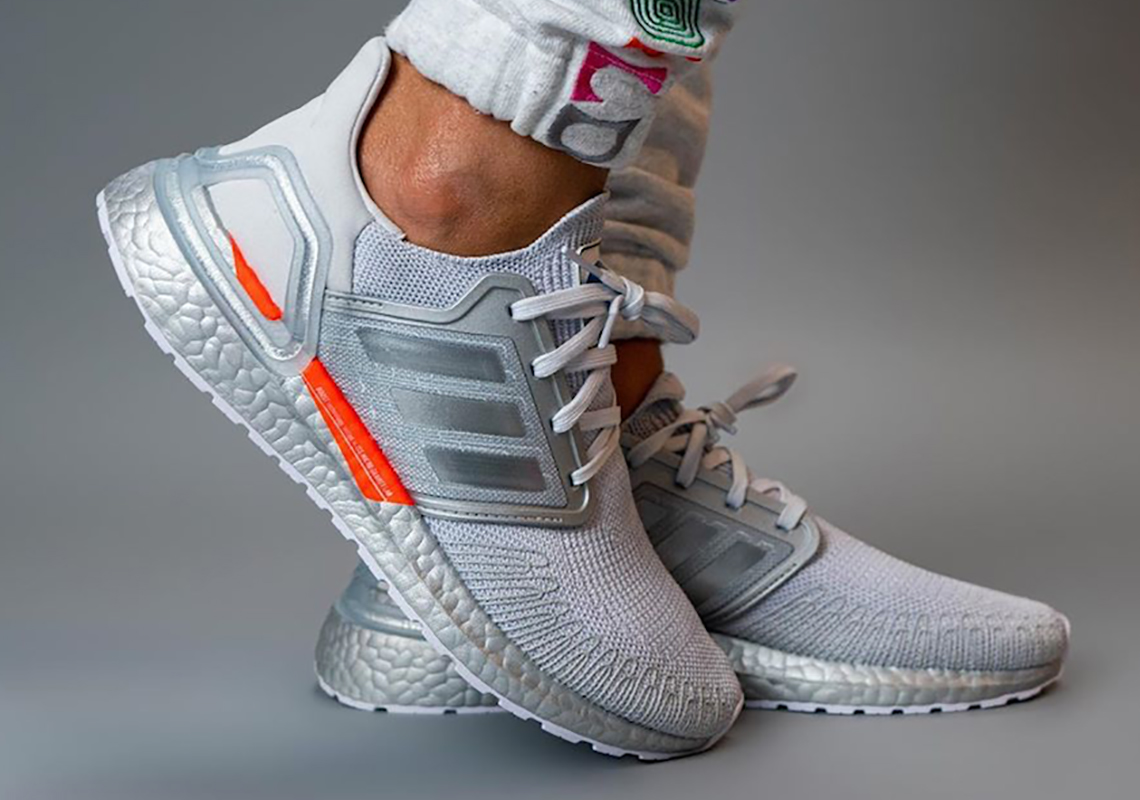 Nasa Adidas Ultra Boost 4 Grey Orange Metallic Grey 10