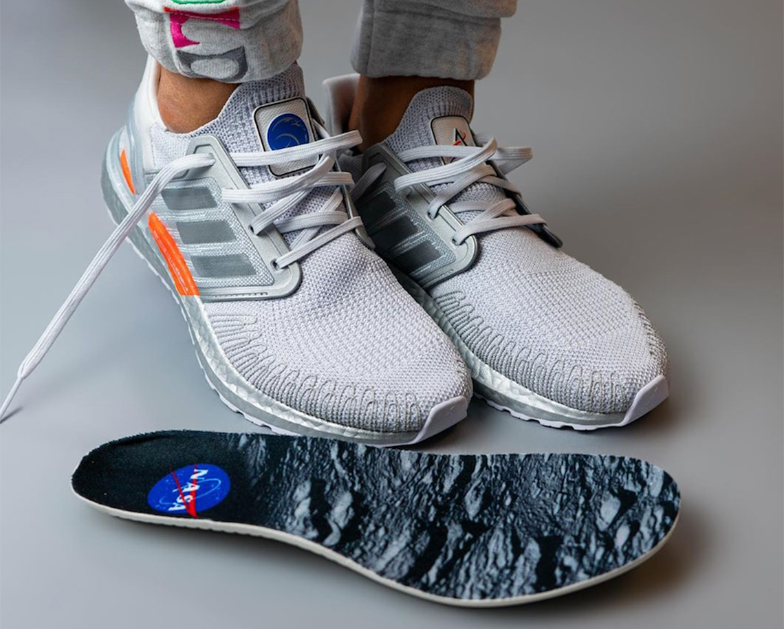 Nasa Adidas Ultra Boost 4 Grey Orange Metallic Grey 4