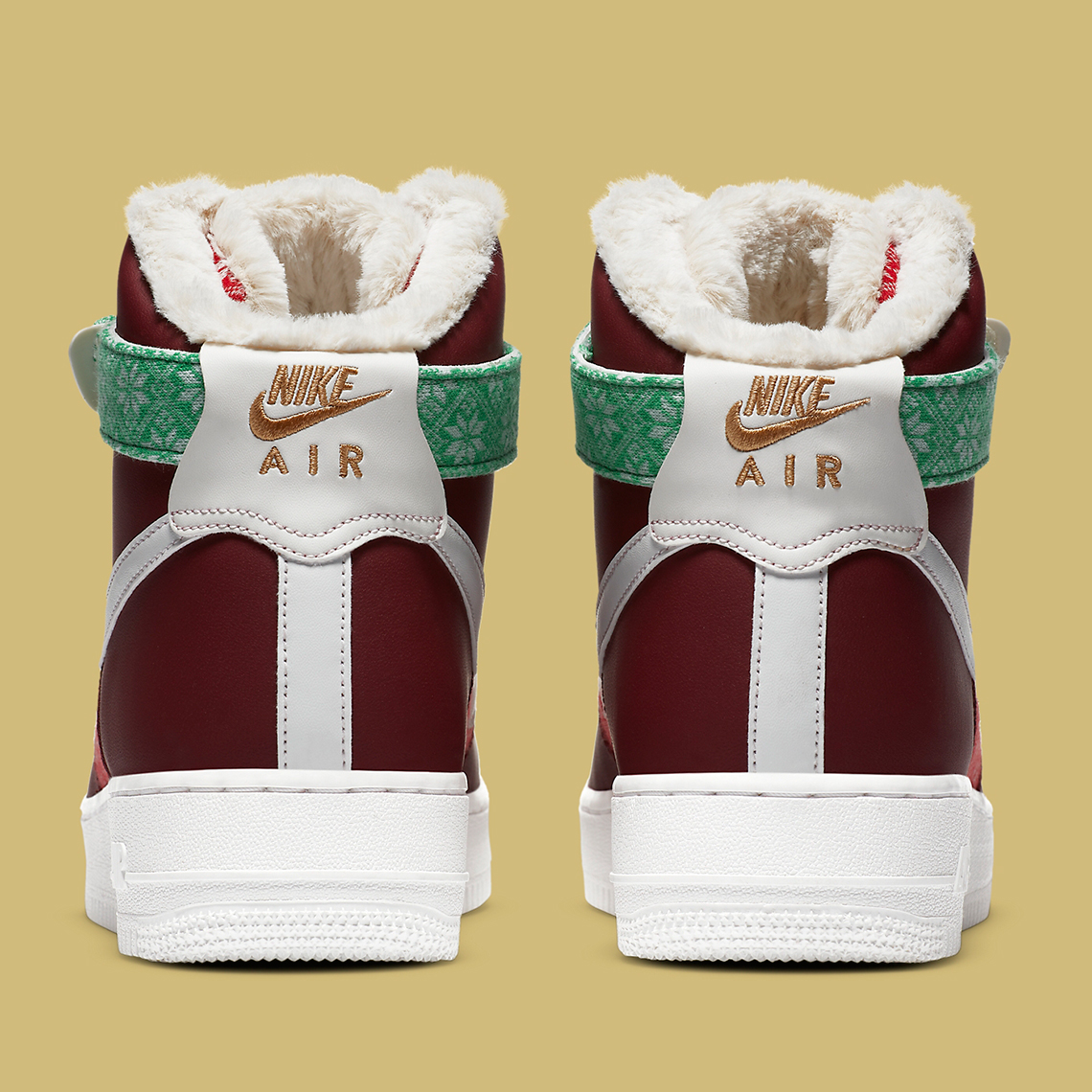 Nike Air Force 1 High Christmas Dc1620 600 1