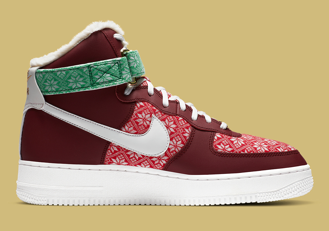 Nike Air Force 1 High Christmas Dc1620 600 4