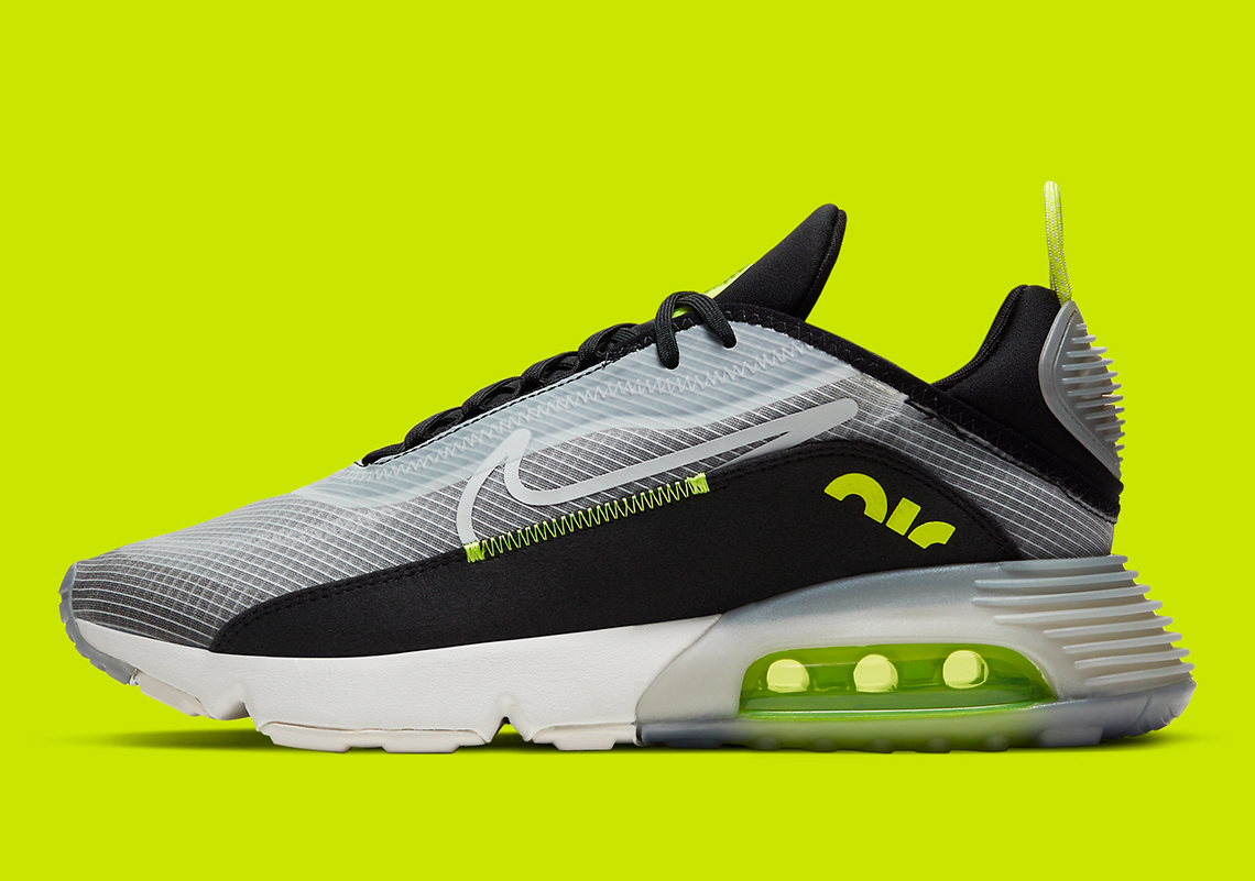 Nike Air Max 2090 Pure Platinum Black Lemon Venom Ct1803 001 2