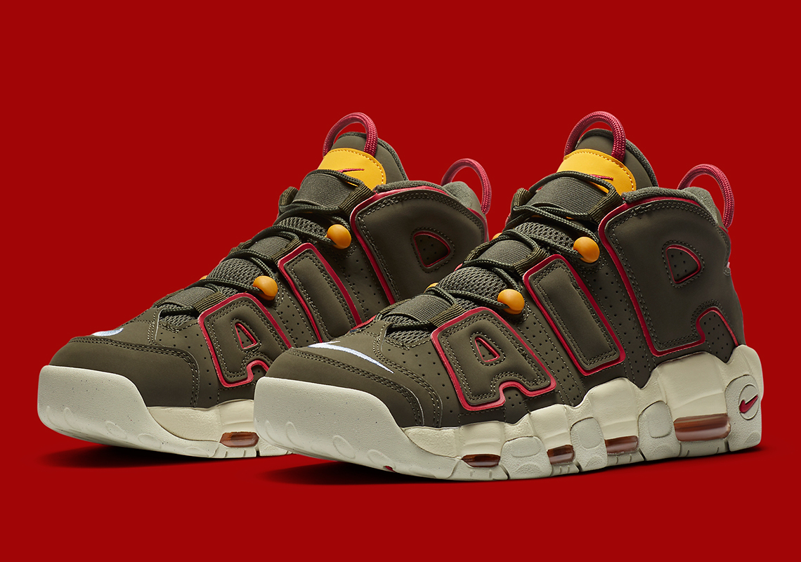 Nike Air More Uptempo Appears In Army-Themed "Cargo Khaki"