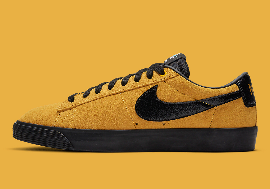 Nike Sb Blazer Low Gt University Gold Black 704939 700 2