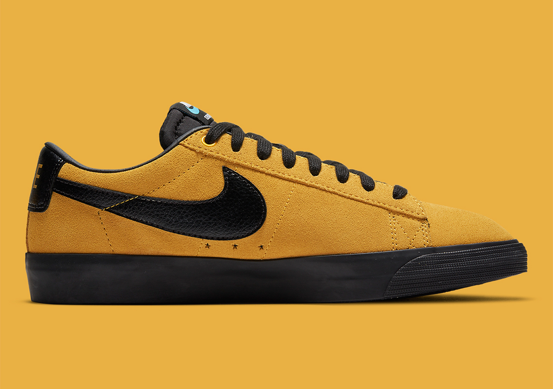 Nike Sb Blazer Low Gt University Gold Black 704939 700 4